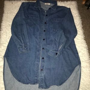 Blue jean button down s/m dress